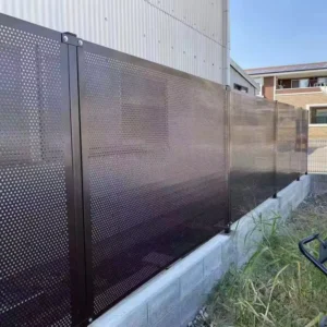 0.5mm 7mm Galvanized Perforated Metal Mesh With 0.5mm 8mm Hole Size for Decorative Outdoor Fencing