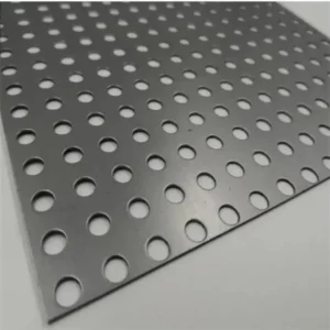 0.75mm Round Hole Perforated Stainless Mesh 1.5mm Pitch X 0.6mm Thick