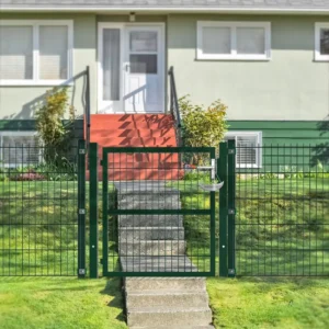 1*1.8m Composite Iron Wire Mesh Fence Entrance Metal Fencing and Gate in Garden
