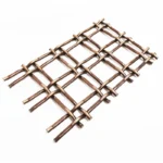 1/4 Inch Flat Single Stainless Steel Crimped Decorative Wire Mesh for Interior Design