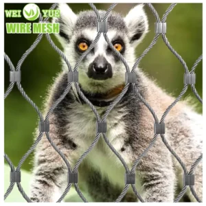 2 MM Wire Diameter 316 Stainless Steel Wire Rope Zoo Aviary Mesh Net for the Protection of Raccoons and Monkey