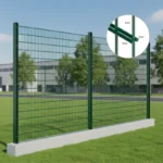 2.4m High Powder Coated 656 Fence Panel for Garden and Villa Perimeter 2.4m High Powder Coated 656 Fence Panel for Garden and Villa Perimeter