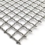 200 Micron Interlocking Custom Metal Plain Weave Crimp Mesh Stainless Steel Crimped Woven Wire Mesh