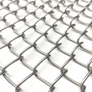 3/8” 1” Stainless Steel Aluminum Woven Plain Weave Diamond Hole Wire Chain Link Mesh Fence Silver 50ft Length Cutting Service