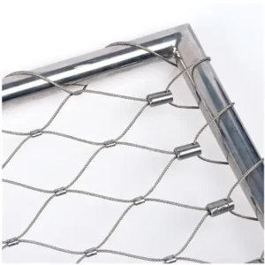 3.0mm 6’x8′ Stainless Steel Wire Rope Mesh Net Customizable Size Solid and Durable Cable Mesh