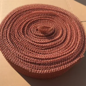 304 316 Corrosion Resistance Stainless Steel Woven Knitted Wire Mesh Crimped Wire Mesh Gas Liquid Filter Custom Cutting welding