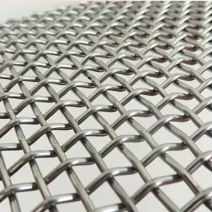 304 316 Stainless Steel Crimped Wire Mesh Screen Fence Riddle Sieve for Chemical Industry