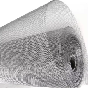 304 316 Stainless Steel Wire Rope Mesh Net Crimped Wire Mesh Plain Aluminum Security Laboratory Sieve Welding Cutting Available