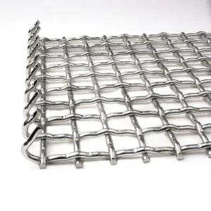 304 316 Standard Stainless Steel Wire Mesh Screen Wire Mesh Crimped Mesh Panel