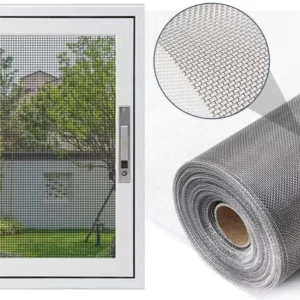 304 Stainless Steel Security Window & Door Screen with Square Hole Mesh Transparent Mosquito Net Roll