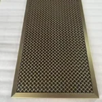 304 Stainless Steel Woven Metal Mesh Decorative Wire Mesh Panels for Cabinet Doors Safety Railing Inserts