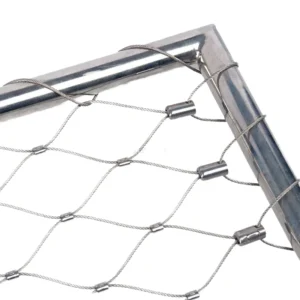 316 Factory Supply Woven Enclosure Mesh Fence Guardrail Stainless Steel 316 Flexible Wire Rope Mesh Net Bending Cutting