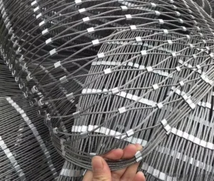 316 Stainless Steel Material Wire Rope Mesh As Safety Net
