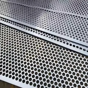 316 Stainless Steel Perforated Metal Sheet 4x8mm Perforated Sheet Metal Mesh Strip Anti Rust Laser Cutting