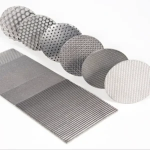 316L Stainless Steel Sintered Metal Filter Disc High Temperature Wire Mesh for Air Liquid Solid Filtration Square for Screens
