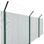 358 Anti-Climb Clear View Security Fence Powder Coating Heavy Duty for Airport Use 2m Height Trellis Sliding Gate Compatible