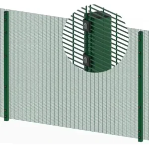 358 Curved PVC Coated Galvanized Metal Welded Wire Mesh Outdoor Farm Garden Home Use Privacy Decorative Fence Panel