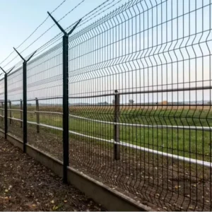 3D Curved 3D Galvanized PVC Coated Wire Mesh Fence Panel for Garden
