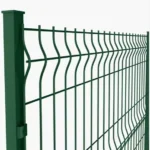 3D Curved Guardrail Netting Galvanized Iron Steel PVC Wire Mesh Fence Protective Residential Areas Villas Triangular Bending
