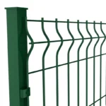 3D Curved Welded Mesh Fence Panel 4.0mm Wire with Square Post Outdoor Security Fence