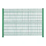 3D Security Curvy Galvanized Welded Wire Mesh Fence Triangular Bend 3D Fence Panel Welded Wire Grid Fence Panels Rigid