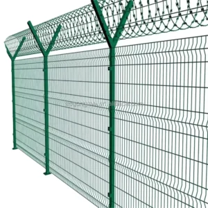 3D Wire Mesh Fence Panels 3D Metal Security Fence With Iron Frame Welded Technique