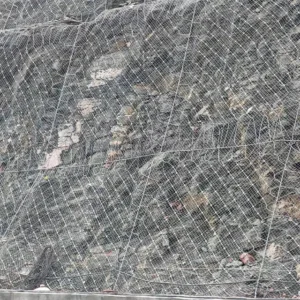4.0mm Galvanized Rockfall Protection Mesh Netting Systems Galvanized Steel Slope Protection Mesh