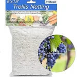 5 x 30ft Heavy Duty Polyester Garden Plant Trellis Netting Trellis Net Plant Support Net for Grow Tents Climbing 5 x 30ft Heavy Duty Polyester Garden Plant Trellis Netting Trellis Net Plant Support Net for Grow Tents Climbing