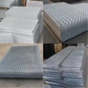 5X5cm 1.22mx2.44m Galvanized Welded Wire Mesh Panel Matting for Barbecue with Cutting & Bending Services