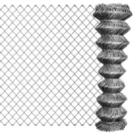 6 Foot Galvanized Woven Mesh Fence for Yard and Farm Security 6 Foot Galvanized Woven Mesh Fence for Yard and Farm Security