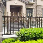 6-Foot Modern Aluminium Alloy Steel Metal Picket Fence Home Security Ornamental Steel Carbon Fencing Trellis Gates