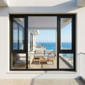 AS2047 Australian Standard Thermal Break Awning Window With Flyscreen Modern AS1288 Double Glazed Design Support Customization
