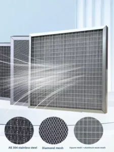 Air Filter Metal Mesh Multi Layer Wave Aluminum Net Lampblack Mist Eliminator Can Be Cleaned Primary Effect Plate