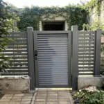 Aluminium Alloy Walkway Garden Gate with Integrated Trellis Swing Open Style for Outdoor Villa Use Eco Friendly Durable Design