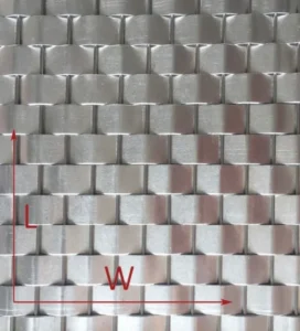 Aluminum Alloy Decorative Woven Wire Mesh Architectural Metal Fabric for Luxury Ceiling and Curtain Wall Cladding