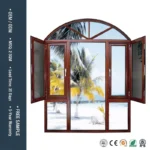 Aluminum Alloy Horizontal Swing Casement Window Door Stainless Steel Folding Screen Chinese Villa Soundproof Tempered Glass 5