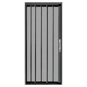 Aluminum Alloy Railless Diamond Mesh Folding Screen Door Anti Theft Window Screen for Interior Kitchen Villa Use Finished