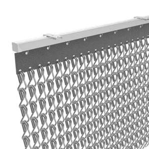 Aluminum Chain Link Steel Wire Mesh Curtain for Modern Wall and Ceiling Decoration in Architectural Interiors