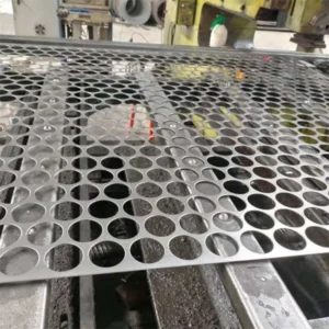 Aluminum Perforated Metal Mesh Holes Silver Cutting Service Hole Sizes 0.3mm 0.5mm 0.8mm 1.0mm 1.2mm 1.5mm Filtration