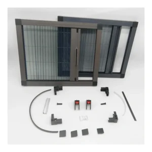 Aluminum Polyester Pleated Screen Door High Quality Popular Pleated Insect Screen Mesh