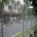 Anti Climb Security Fence Panels Steel Frame Powder Coated Easily Assembled Rot Proof High Density Mesh Gate Home 3D Modeling