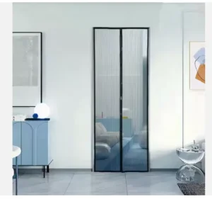 Anti-mosquito Magnetic Mesh Screen Door & Window for Kitchen Waterproof Polyester Flying Curtain All-Season Use