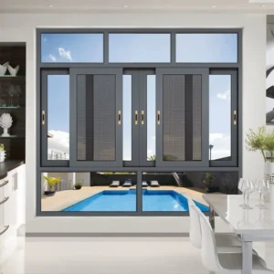 Anti mosquito Window Door Screen Sliding Casement Glass Window Door Screen