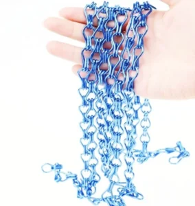 Architectural Aluminum Chain Link Mesh Curtain Modern Decorative Wire Mesh for Wall Ceiling Interiors
