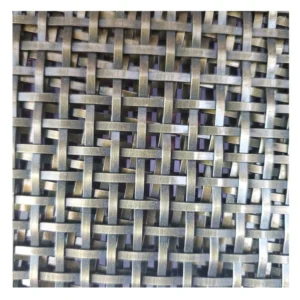 Architectural Durable Stainless Steel Decorative Curtain Net Crimped Wire Mesh Woven Metal Decorative Wire Mesh Panel