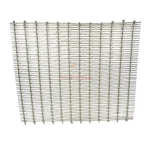 Architectural Stainless Steel Wire Mesh Plain 15mm Aperture 2mm Wire Diameter Cutting/Welding/Bending For Cabinets Doors Screens