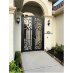 Australia Widely Used Quality Fencing Trellis Aluminum Gates Fancy Wrought Iron Simple Main Iron Gate Design for Home