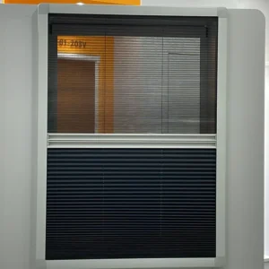 Barrier Free Pleated Mesh Folding Screen Door System Fly Screen Window Door Aluminium Profile Fly Screen