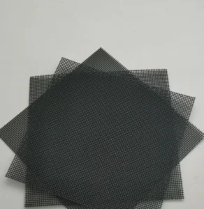 Black Coated Anti Theft Security Screen 316 Stainless Steel Wire Mesh Window Door Fly Screen