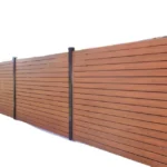 Black Modern Aluminum Privacy Fencing Trellis Gates with 3D Modeling Service Eco Friendly for Construction Site Use